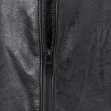2021年新款棒球服男装皮衣螺纹领男士皮夹克立领PU皮衣，男装皮衣，星座1712