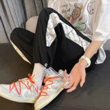2022裤子男士休闲长裤ins韩版潮流百搭春夏季束脚夏季九分运动卫，男装休闲裤，星座1712-2