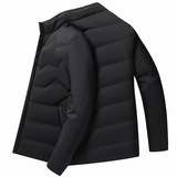爸爸装冬季外套中年男士加绒加厚棉服时尚立领羽绒棉衣保暖棉袄，男装棉衣，星座1712-2