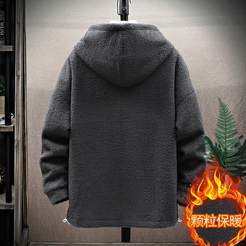 56670卫衣男2024秋季宽松休闲长袖连帽卫衣羊羔绒外套男,男装棉衣,星座1712-2