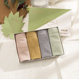 艾草仙女养护裤女士三角莫代尔石墨烯抗菌蕾丝提臀大码盒装内裤女，内裤，星座1716-2