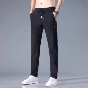 运动裤男直筒宽松潮流百搭男裤2024夏季超薄款夏装休闲长裤子图片