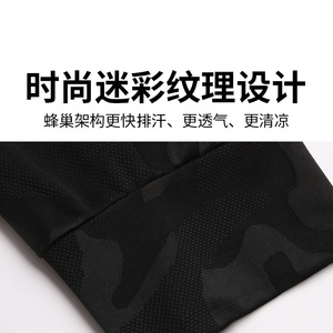 运动裤夏季薄款冰丝透气男士宽松休闲长裤弹力迷彩束脚收口男裤子图片