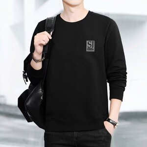 圆领卫衣男士潮牌ins长袖衫秋冬打底套头大码上衣服宽松百搭