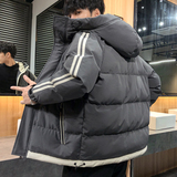 2020棉服男冬季外套潮ins日系棉衣男士连帽短款轻薄韩版潮流棉袄，男装棉衣，星座1712