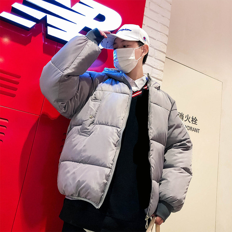冬季外套男士韩版潮流帅气棉服加厚宽松面包服港风bf情侣棉衣,男装棉衣,星座1712