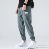 2022冰丝裤男夏季薄款休闲长裤速干运动直筒九分裤男士宽松束脚，男装休闲裤，星座1712-2