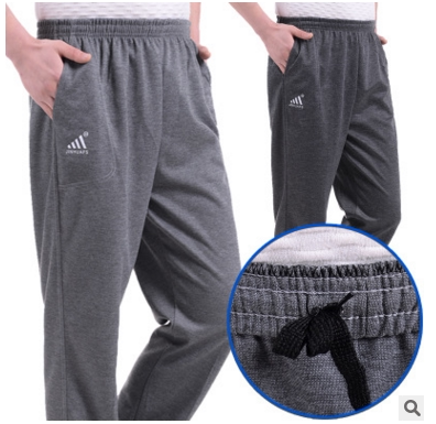 时尚运动裤男松紧高腰大码薄款男休闲裤春夏秋冬四季宽松长裤，男装休闲裤，星座1712