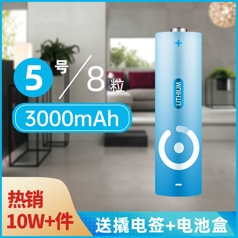 耐时 AA五号 5号锂铁电池 1.5V 3000mAh