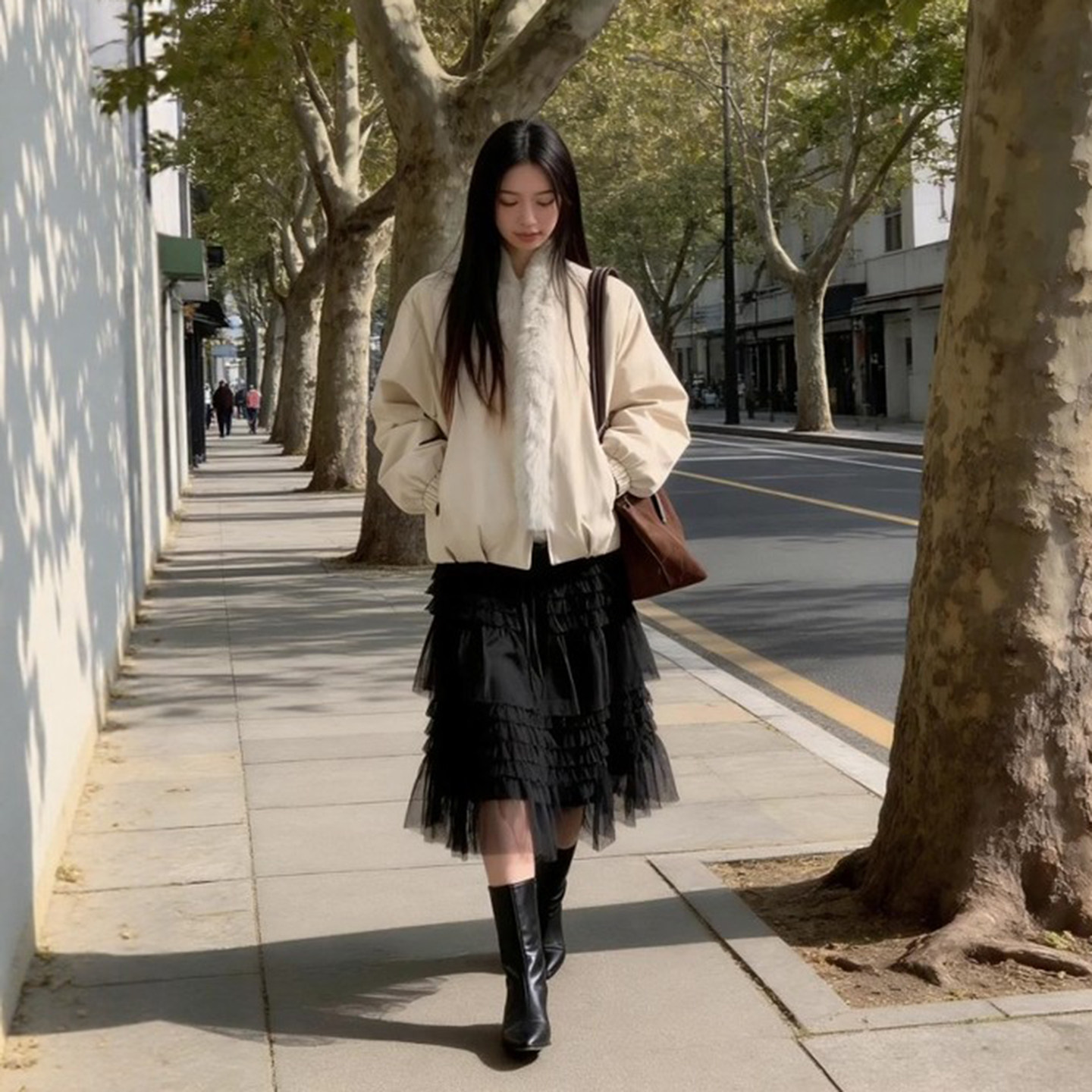 法式系带浪漫网纱蛋糕裙女春季2026新款高腰中长款蓬蓬梨形半身裙,女装/女士精品,半身裙,淘宝优惠券,粉丝福利购,淘宝优惠卷