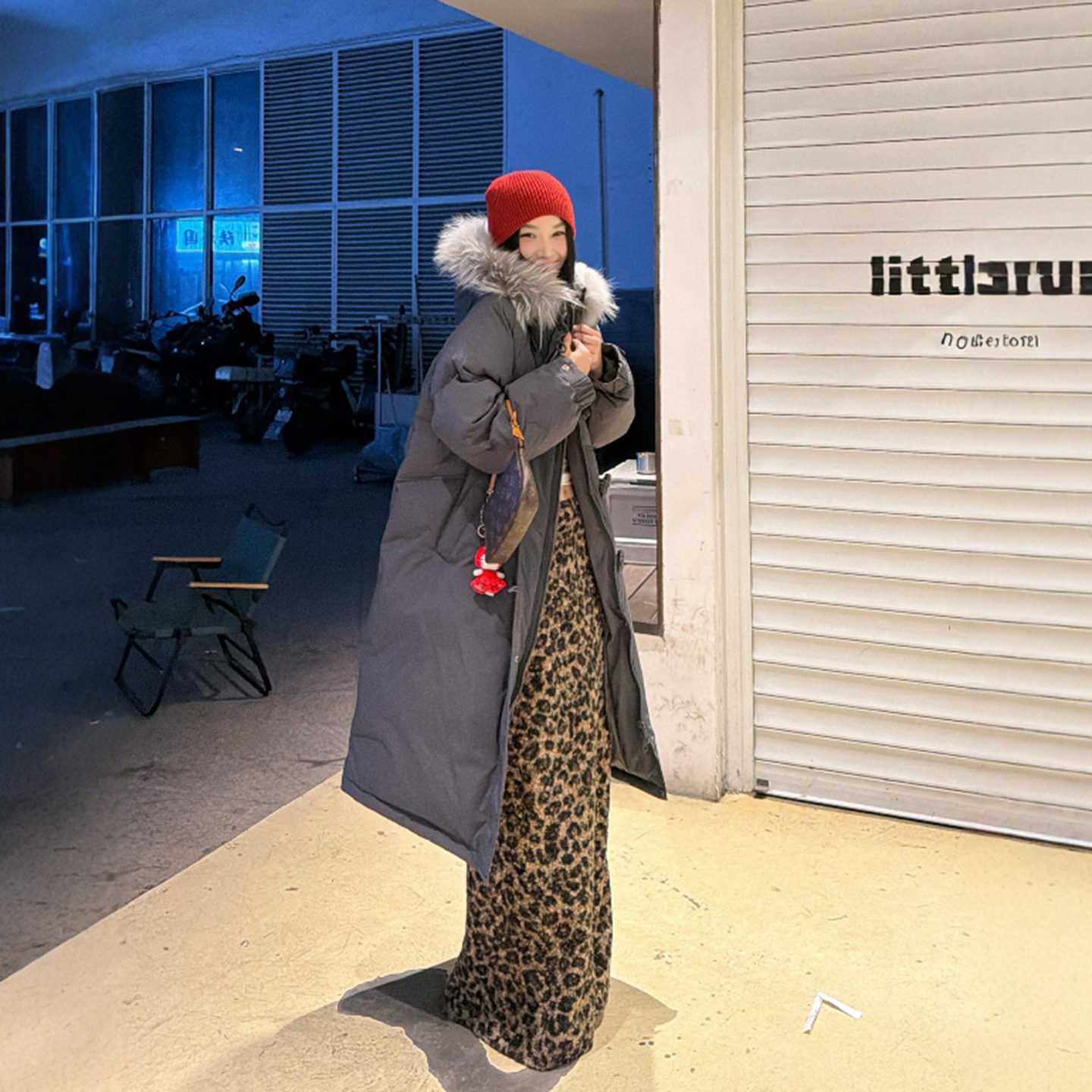 长裙直筒裙A字豹纹半身裙