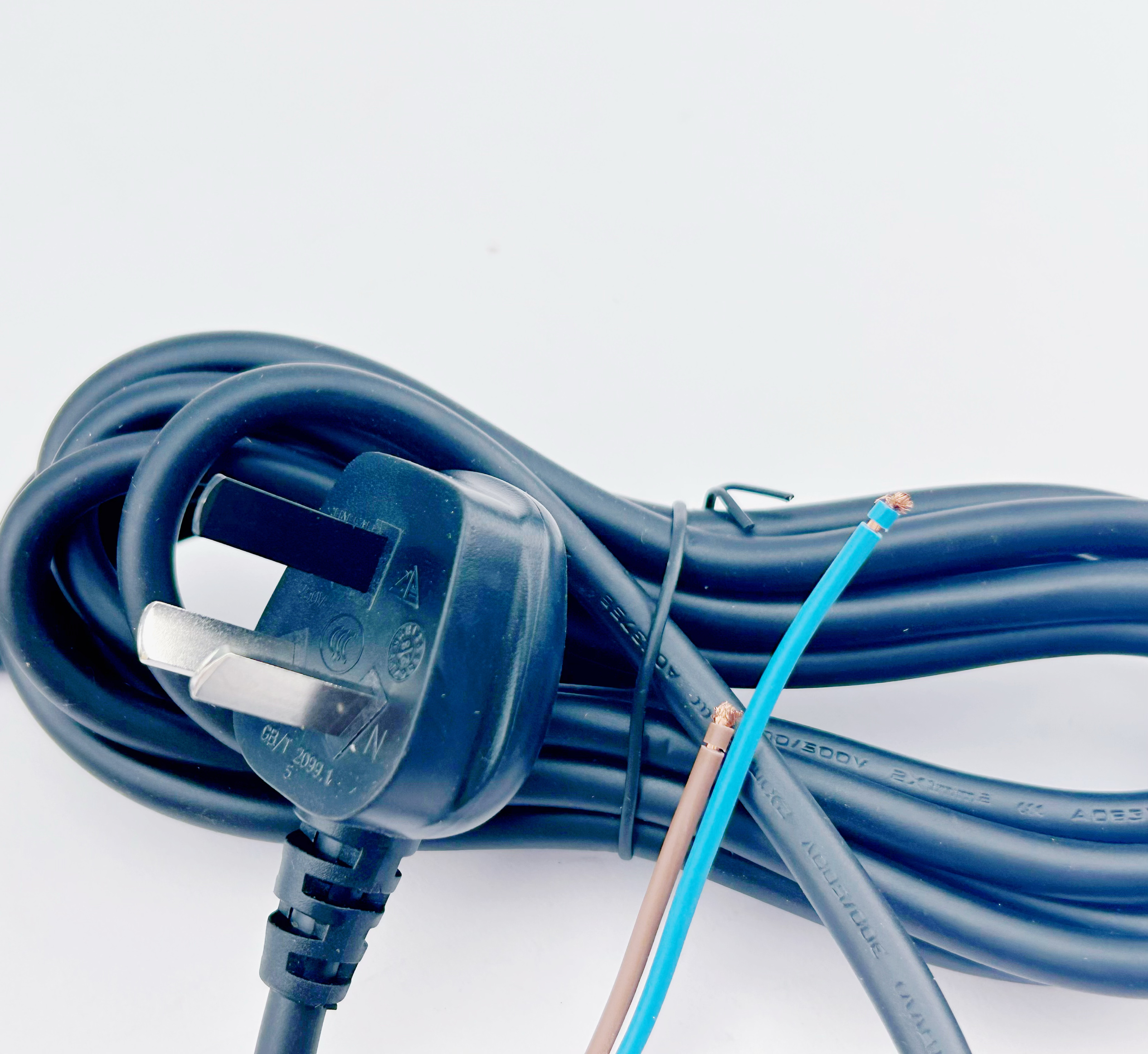 鹰堡JRL3600/2020L吹风机三插电源线软线JRL鹰堡卷棒夹板电源线