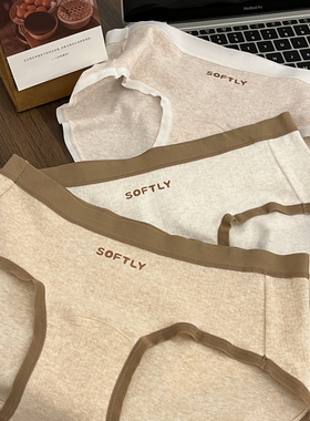 不晚工作室 软糯婴儿棉透气抑菌少女全面内裤包臀