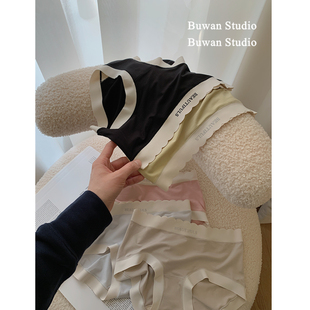 不晚工作室 舒适度满分的无痕裸感亲肤包臀女士内裤中腰三角裤