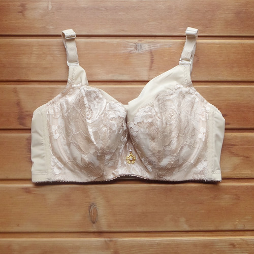 全罩杯薄款上托显小侧收调整文胸