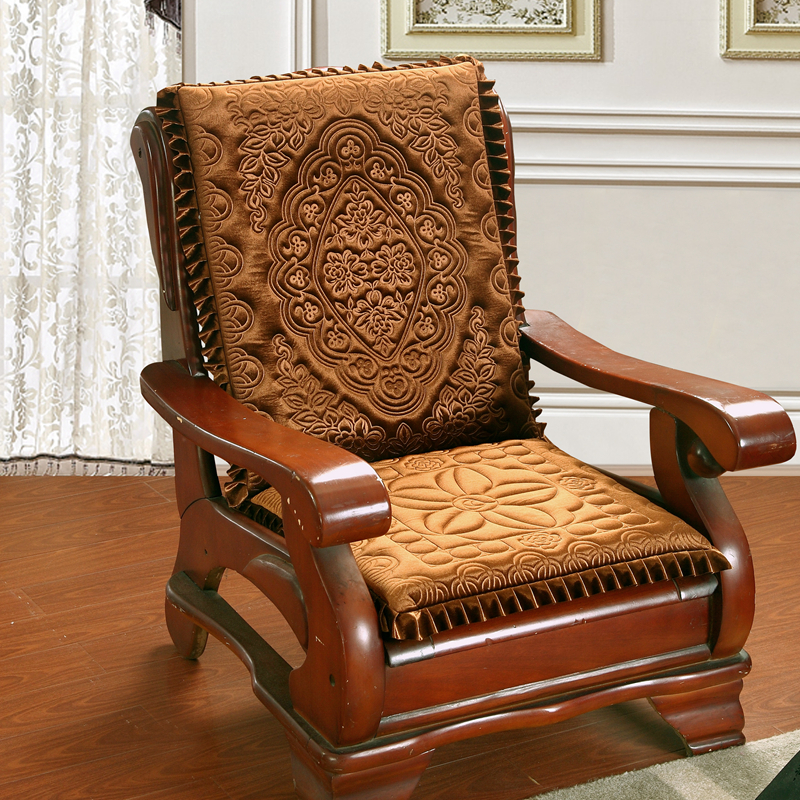 实木沙发垫带靠背加厚海绵中式红木沙发坐垫防滑椅垫老式木沙发垫 居家布艺 沙发垫 原图主图