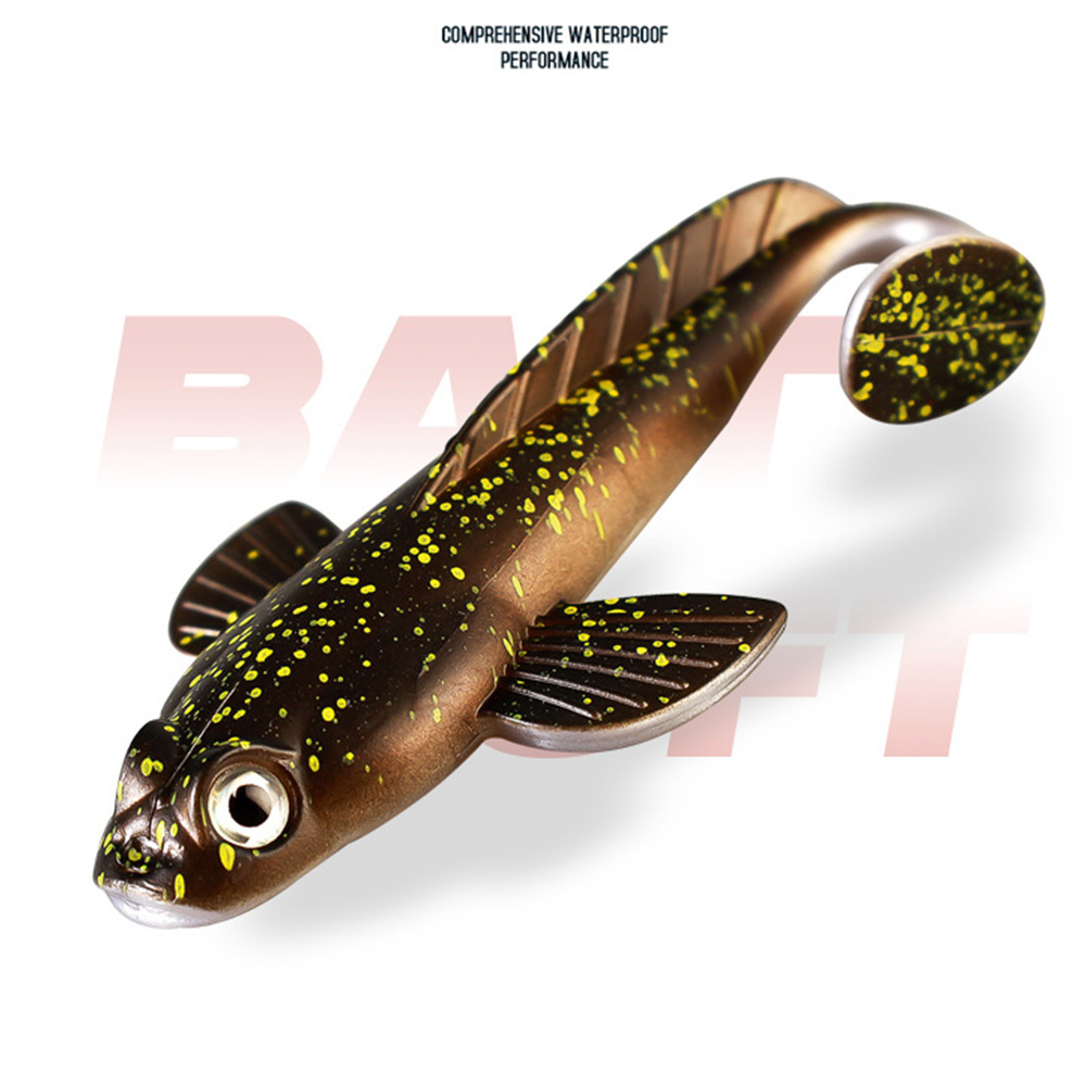 5条仿真小真鱼12.5cmT尾软鱼路亚假饵淡海水鳜鱼翘嘴鲈鱼铅头钩用