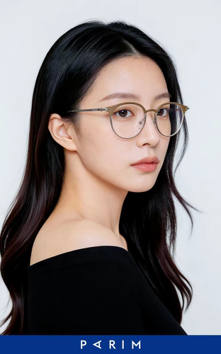 派丽蒙近视眼镜女可配度数素颜眼镜架可选防蓝光圆框眼镜女85169
