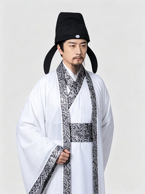 唐宋诗人李白杜甫屈原典籍苏轼王安石舞台剧演出服文人朗诵表演服