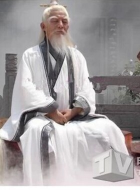 古装男古代老神仙服装太上老君太白金星姜子牙月老道士表演服长袍