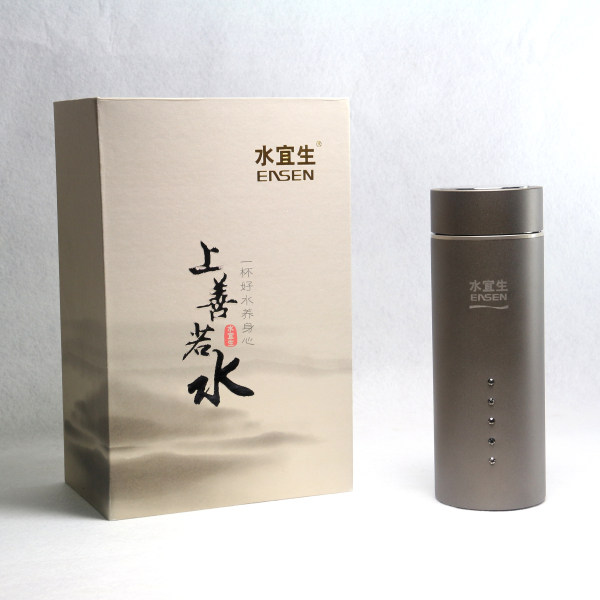 正品水宜生水瓷保温水杯 v606高档礼品 办公养生保健杯v605升级款