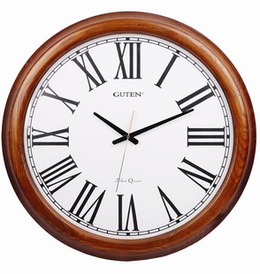 金钟宝GUTEN欧式 挂表别墅客厅实木大挂钟日本静音机芯直径66CM