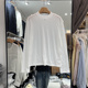 2025秋季 简约款 款 ONE12133正品 韩版 圆领显瘦百搭长袖 T恤打底衫 女