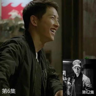 欧洲宋仲基同款黑色棒球服立领男外套修身运动飞行夹克太阳的后裔