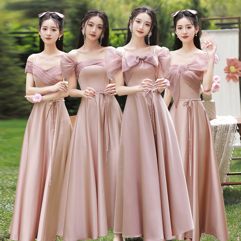 礼服裙租赁修身租赁粉色姐妹团图片