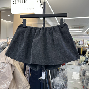 欧洲站2025冬季新款毛呢蓬蓬短裙女时髦洋气辣妹减龄百搭显瘦半裙