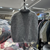 欧洲站2025秋冬季 女叠穿马甲潮 针织衫 时尚 高领软糯拉绒全羊毛无袖