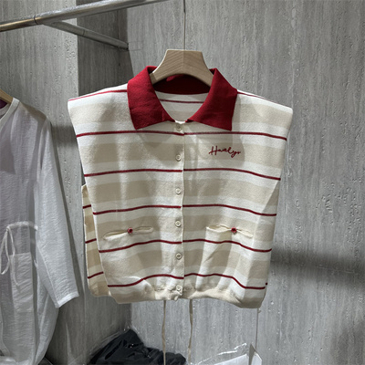 字母刺绣休闲百搭针织衫女