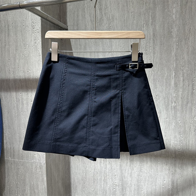 开叉半身短款裙裤女防走光裤裙