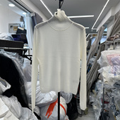 新款 堆堆高领坑条长袖 羊毛针织衫 欧货2025秋冬季 女打底衫 毛衣上衣