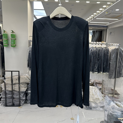 摩登韩版垫肩薄款长袖T恤女