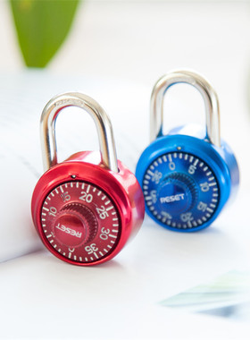 锐赛特RESET圆形健身房更衣柜橱柜仓库转盘小密码锁挂锁 柜子锁