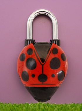 锐赛特RESET金属卡通背包行李箱厨柜子抽屉甲壳虫儿童密码小挂锁