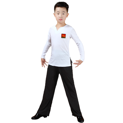 儿童男专业拉丁舞蹈练功训练服