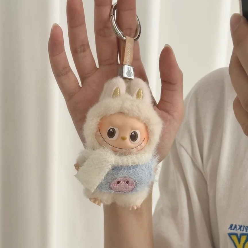 【娃衣】labubu4.0娃衣10cm搪胶公仔套装四代坐坐派对拉布布衣服