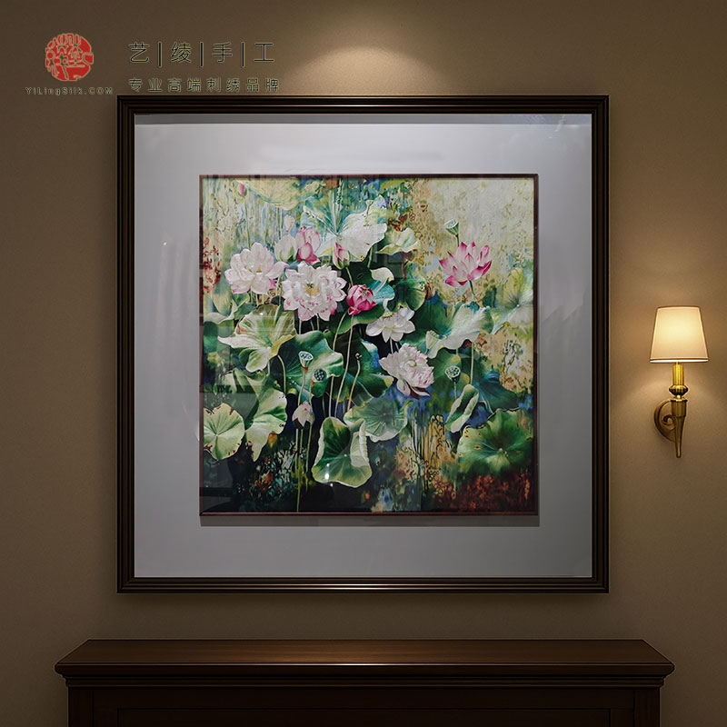 精品刺绣收藏级苏绣画艺绫手工