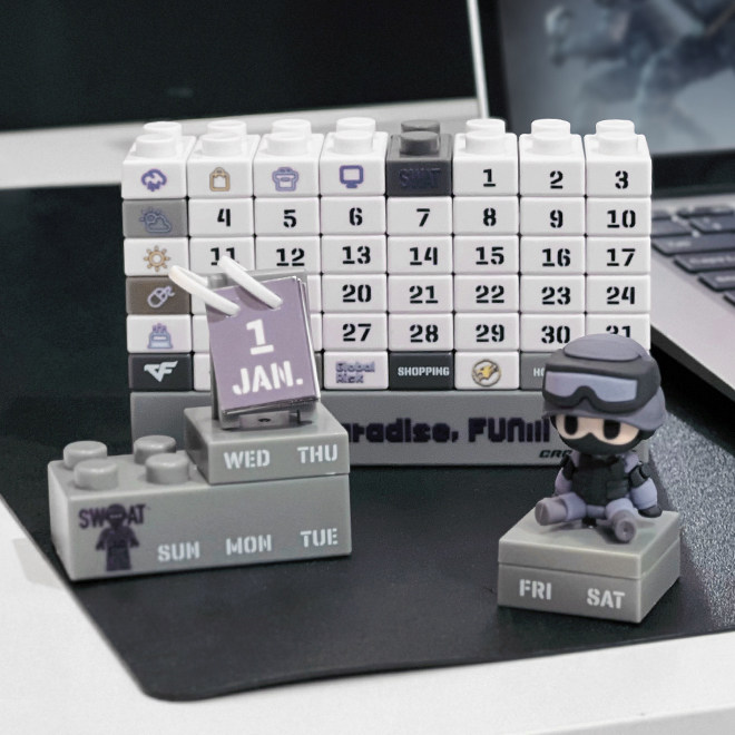 CF穿越火线正版周边积木万年历