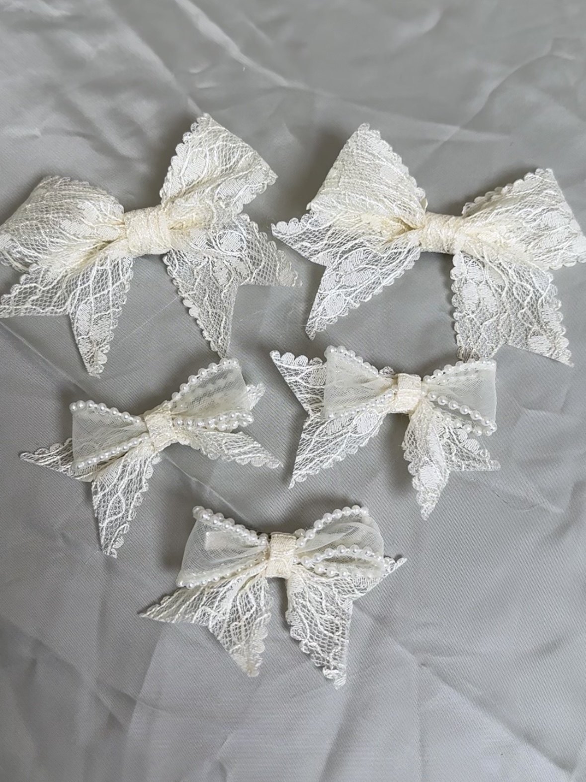 美高原创香槟色可爱蝴蝶结新娘头饰品跟妆造型拍照写真旅拍甜美