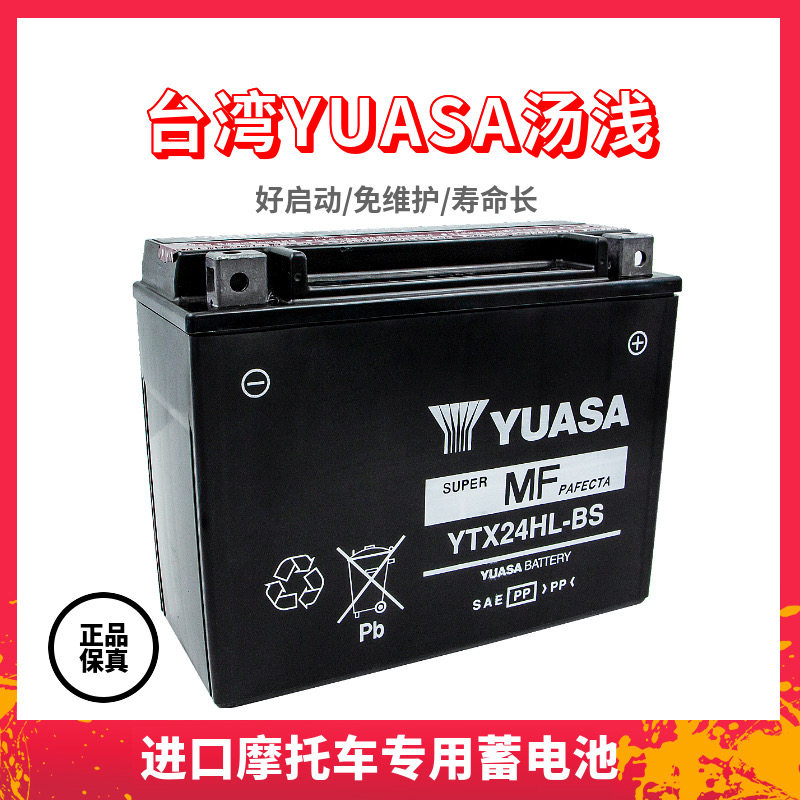 庞巴迪行政版倒三轮蜘蛛侠RT ST F3 YTX24HL-BS摩托车电瓶蓄电池