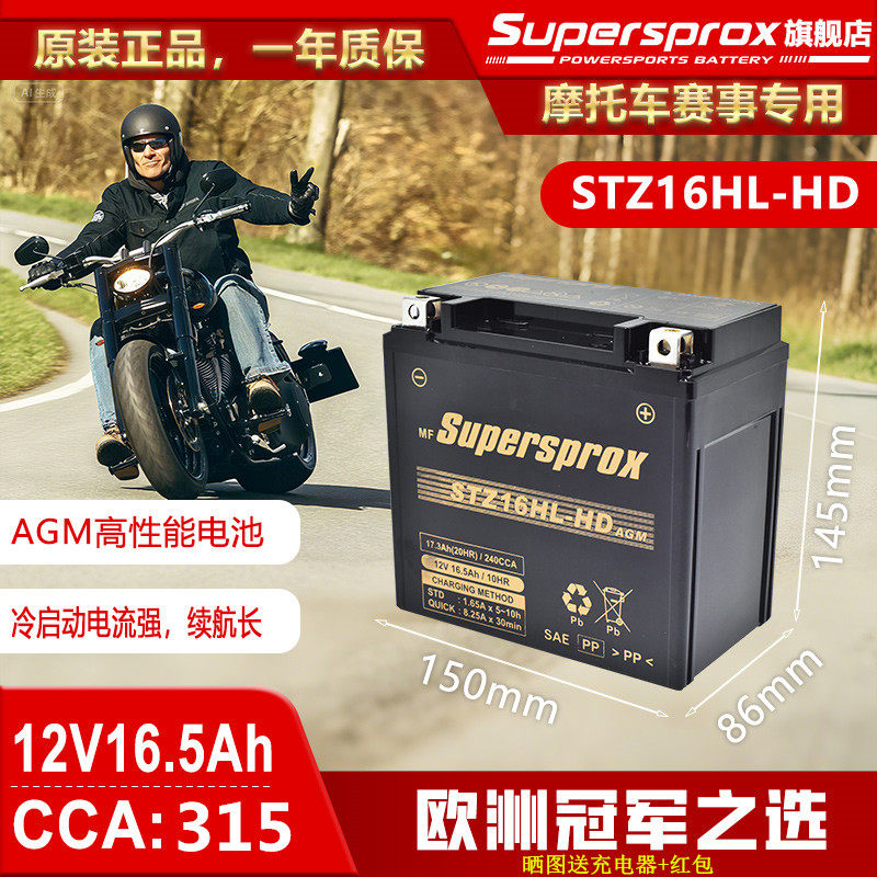 本田GL1800金翼F6B F6C凯旋火箭3哈雷戴娜豪雅捷克萨斯电瓶蓄电池