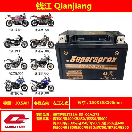 宝马C400X GT G310R/GS无极SR4 Max隆鑫LX350T-5-3A电瓶蓄电池