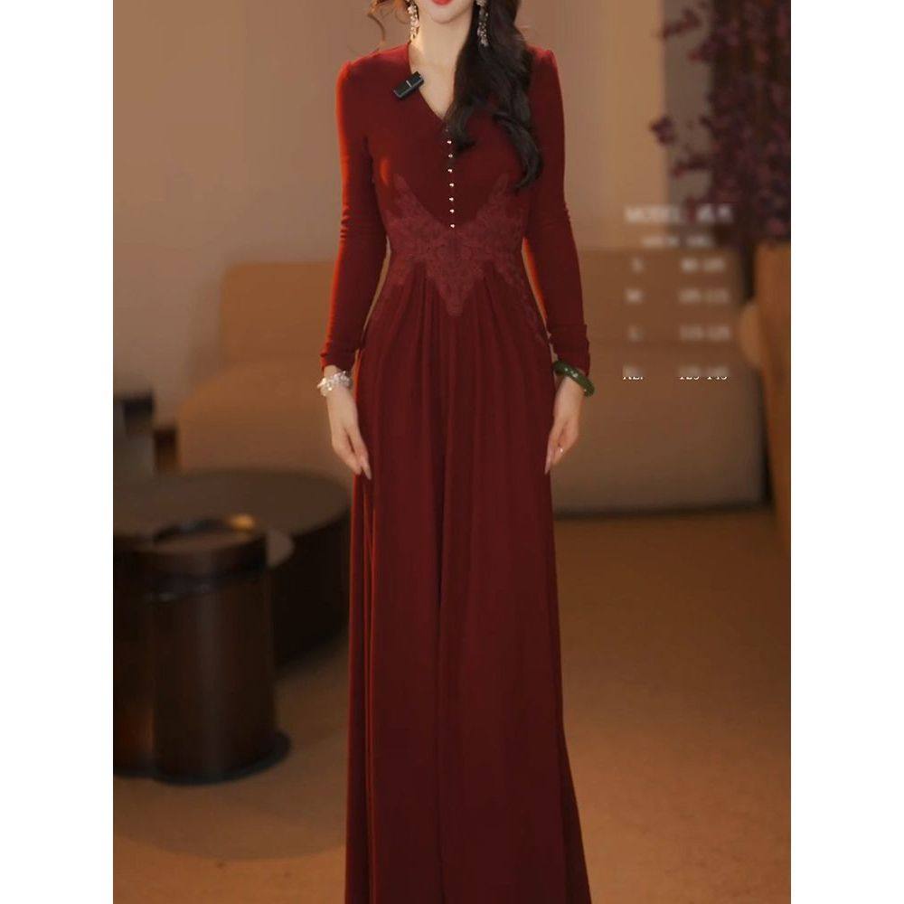 高级感气质优雅得体连衣裙女2026春季新款修身显瘦蕾丝拼接A字裙,女装/女士精品,连衣裙,淘宝优惠券,粉丝福利购,淘宝优惠卷