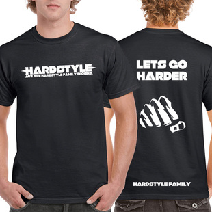 hardstyle队服电音潮牌DJ音乐夜店蹦迪短袖t恤定制长袖卫衣帽衫棉
