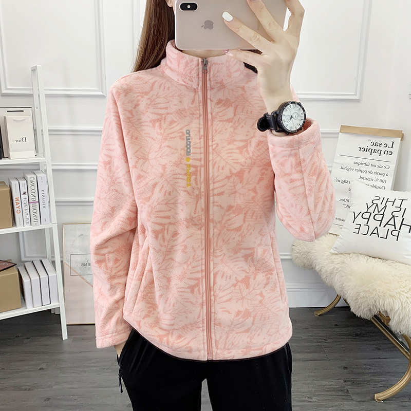 户外冲锋衣内胆女抓绒衣女摇粒绒