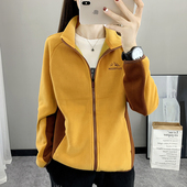 户外运动抓绒衣女上衣保暖透气登山冲锋衣内胆摇粒绒外套开衫 春秋