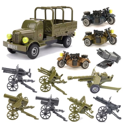 武器装备玩具重机枪模型乐高积木